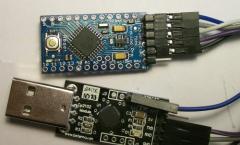 Arduino Pro Mini - pinout a pripojenie Arduino pro mini pripojenie