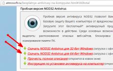 NOD32 antivirusni bepul o'rnatish