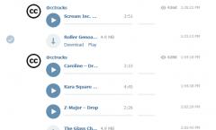 Hudba zdarma na telegramu: jak vyhledávat a poslouchat